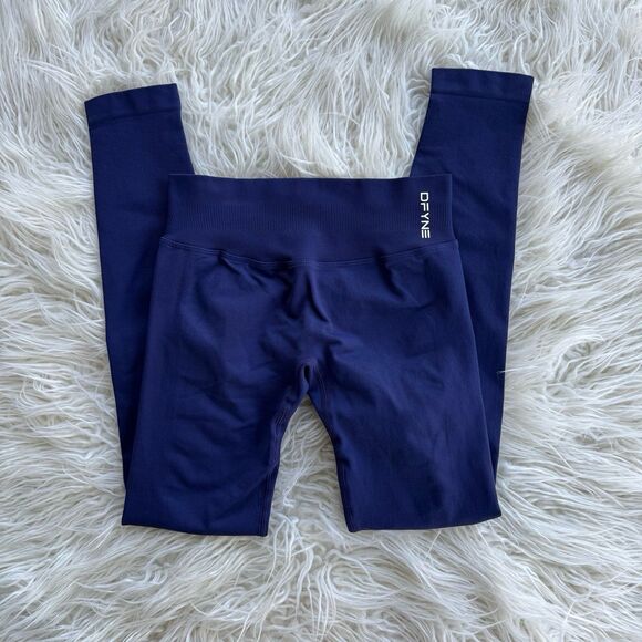 DFYNE Impact Leggings Navy Size XS - Picture 1 of 9